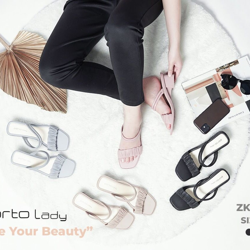 Sandal Karet Wanita PORTO LADY ZKS Size 36-40