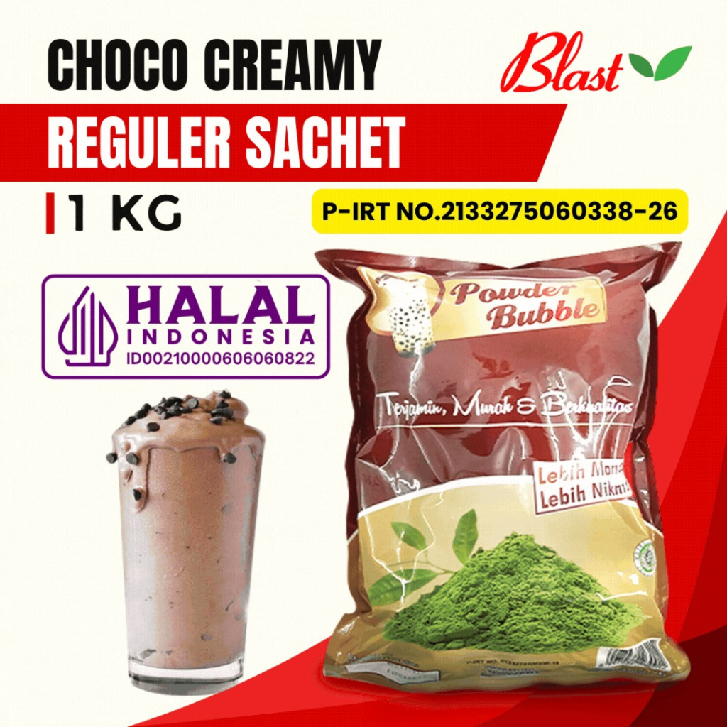 

Bubuk COKELAT CREAMY 1 KG - Bubuk Minuman Rasa Choco Creamy - MIX Creamer + Gula