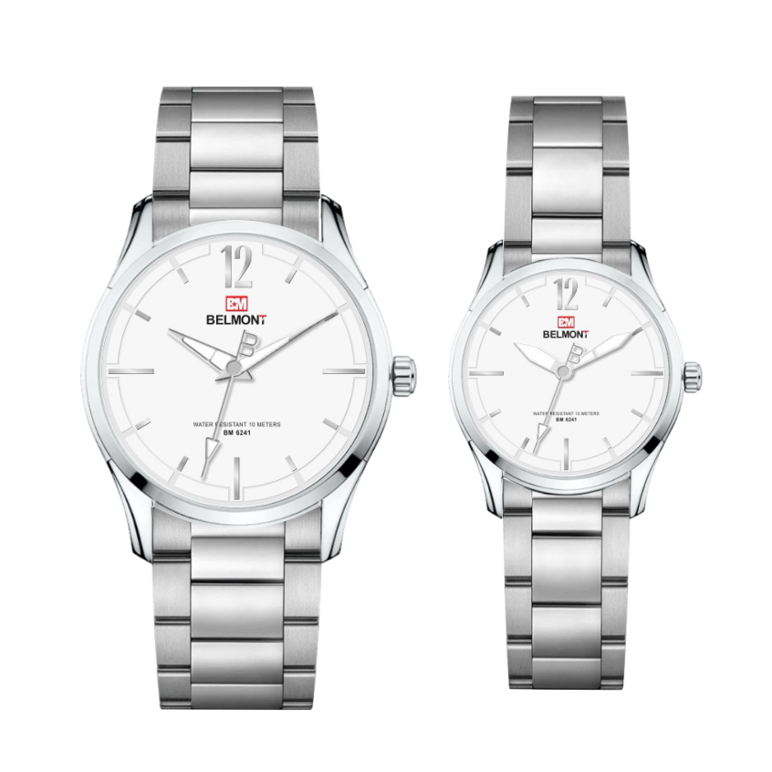 [BELMONT] Jam Tangan COUPLE Rantai Belmont BM 6241 Analog