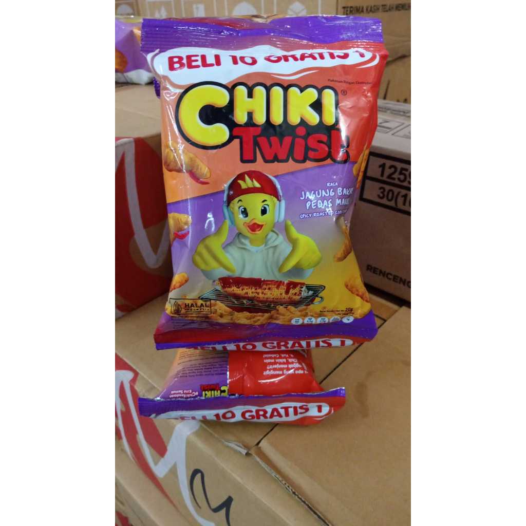 

Chiki Twist Spicy Roasted Corn Flavour 10x20 Gr
