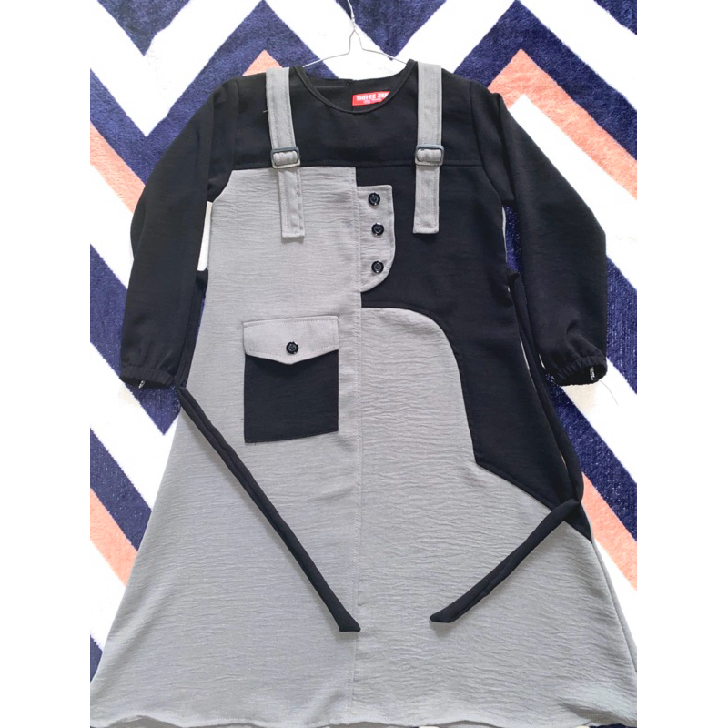 Gamis couple anak&bunda cewek usia 2-15 tahun harga satuan bahan crinkle premium