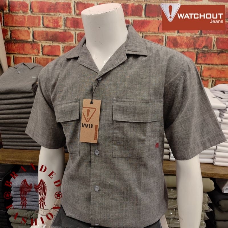 WATCHOUT JEANS KEMEJA LENGAN PENDEK JS502440023 GREY
