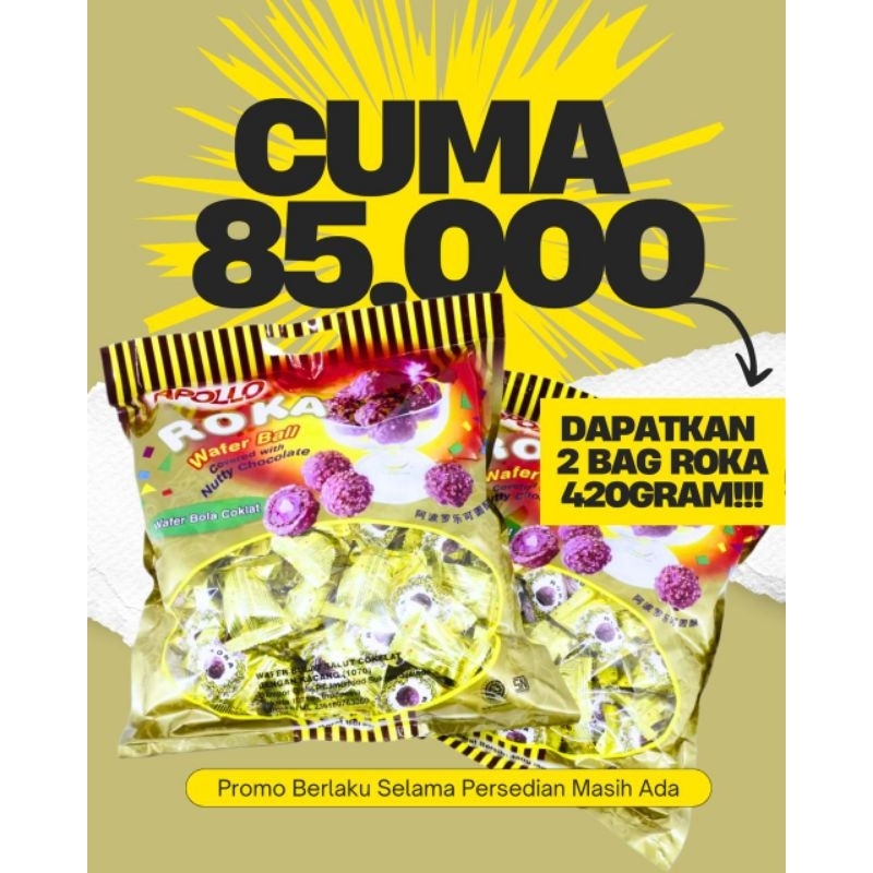 

(Promo) Coklat Roka Apollo Wafer Ball Coklat Impor Oleh-oleh Haji Umroh Original