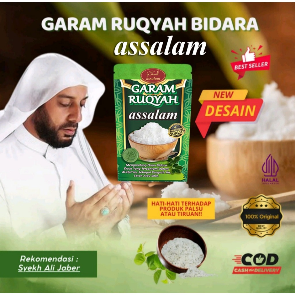 

100gr garam ruqyah bidara assalam syekh ali jaber siap pakai