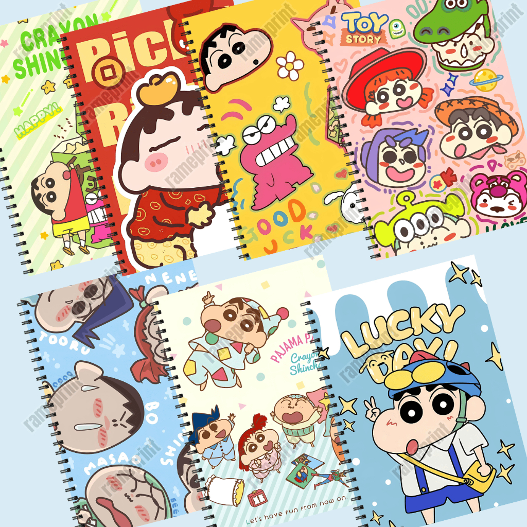 

Notebook Spiral A5 Crayon Sincan Soft Cover 50 lembar/100halaman