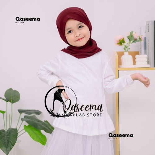 Jilbab Segitiga Instan Malay Anak Usia 1-3 th | Jilbab Segitiga Malay Anak Spandex Jersey