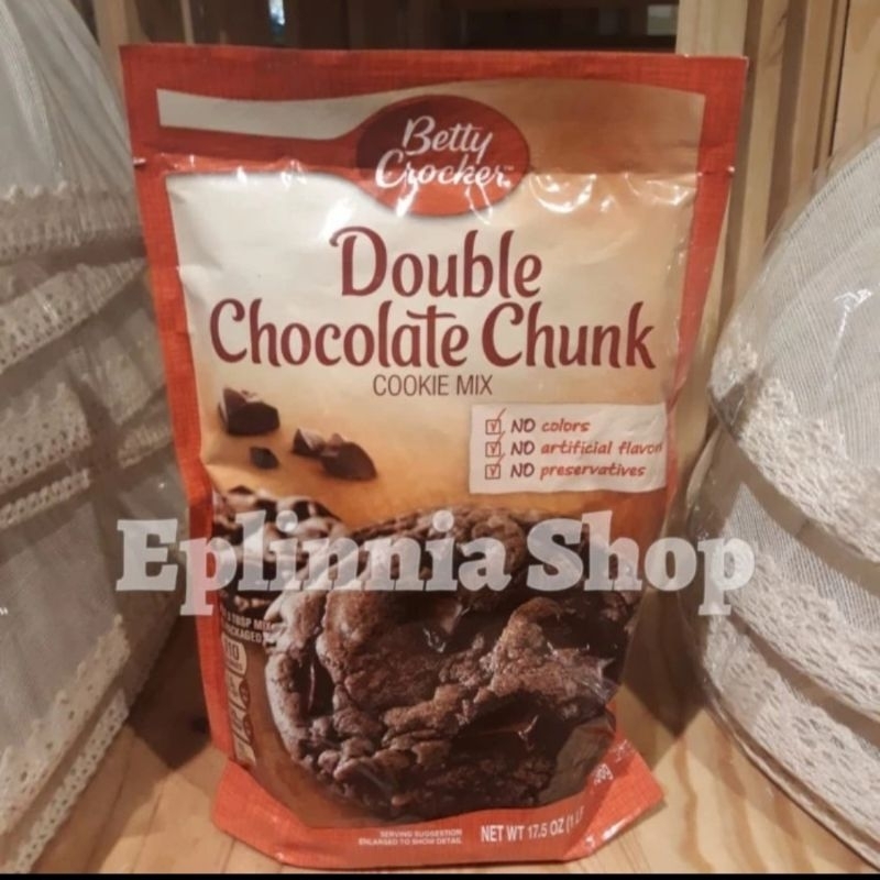 

Betty Crocker Double Chocolate Chunk Cookie Mix 496 gr