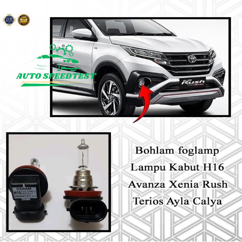 Bohlam foglamp Lampu Kabut H16 Avanza Xenia Rush Terios Ayla Calya
