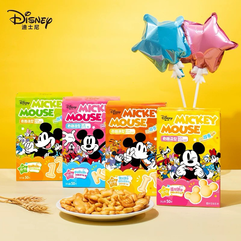 

[READY STOCK] BISCUIT MICKEY MOUSE HURUF, ANGKA, TULANG, KARAKTER 50gr