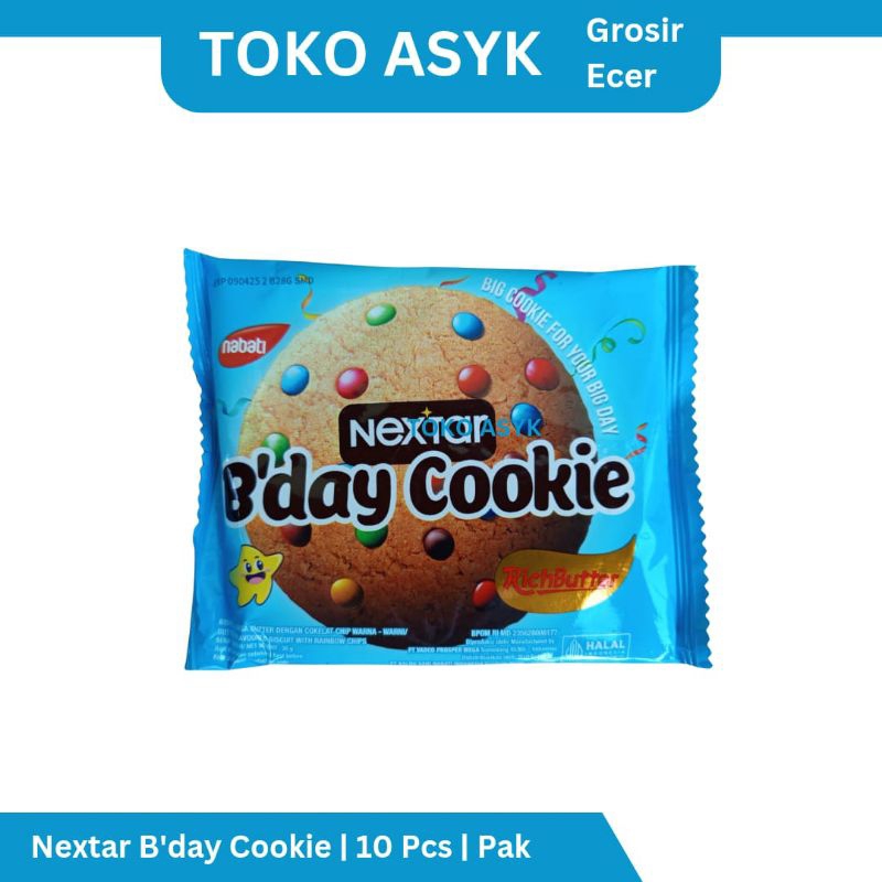 

NEXTAR B'DAY COOKIE ISI 10PCS BIG COOKIE NEXTAR BIRTHDAY COOKIE