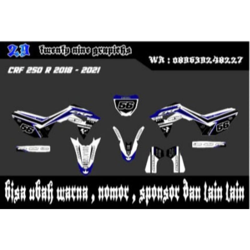 Decal Sticker CRF 250 R 2018 - 2021 Full Body Costume