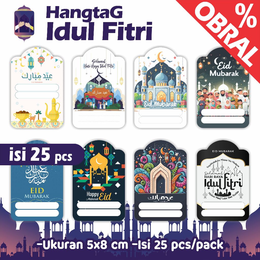 

OBRAL Hangtag Idul Fitri - Tag ramadhan - Eid mubarak