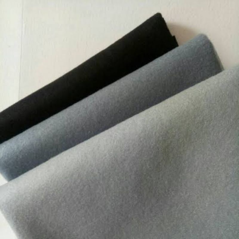 KAIN FLANEL POLOS WARNA ABU-ABU