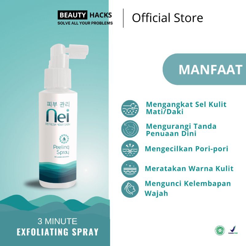 NEI peelingSpray
Daki hilang Kulit Bersih

NEI Peeling Spray Penghilang Daki Pembersih Leher Hitam