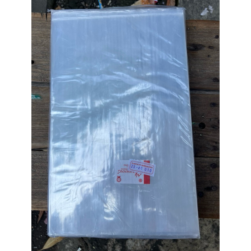 Plastik PP Bawang 25x40 Tebal 010 1Kg | Plastik Kemasan Keripik/Snack tebal dan besar | Plastik untu