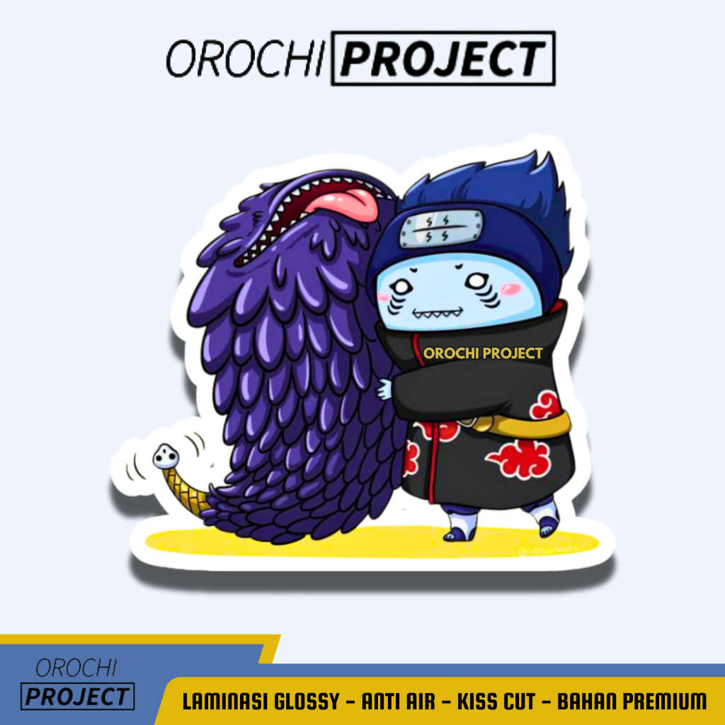 

Sticker Stiker Anime Kisame Hoshigaki Vinyl Glossy Anti Air Sticker Laptop HP Tumbler Motor Helm