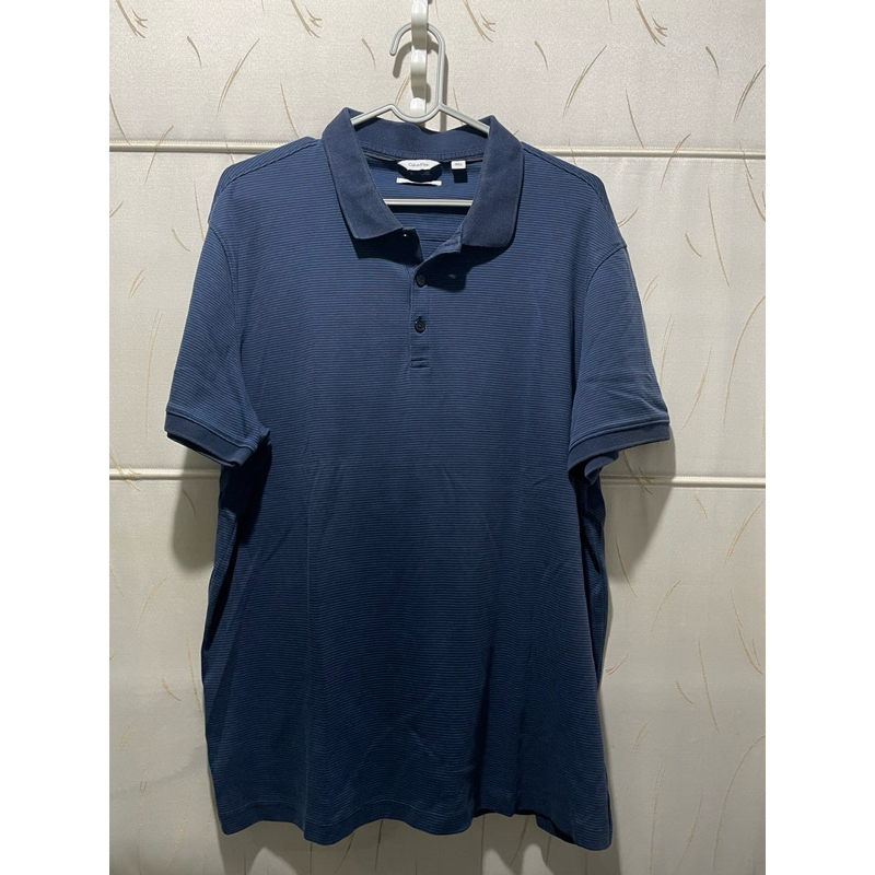 Polo shirt baju kerah calvin klein salur