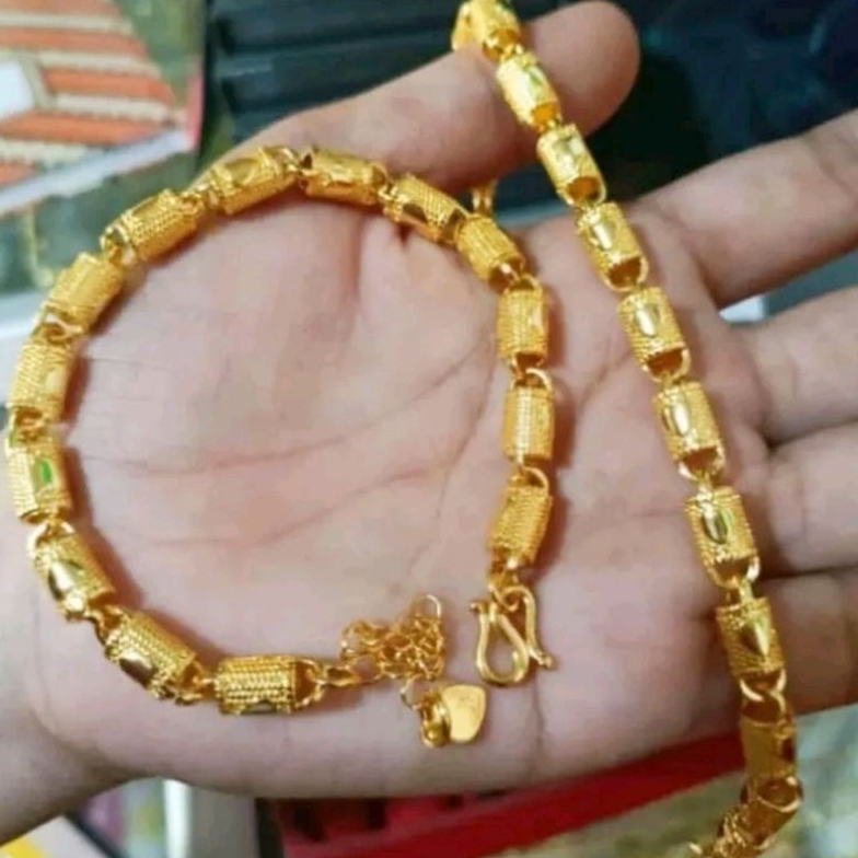 Gelang Tangan Titanium Bambu Anti Karat Aksesoris Elegan