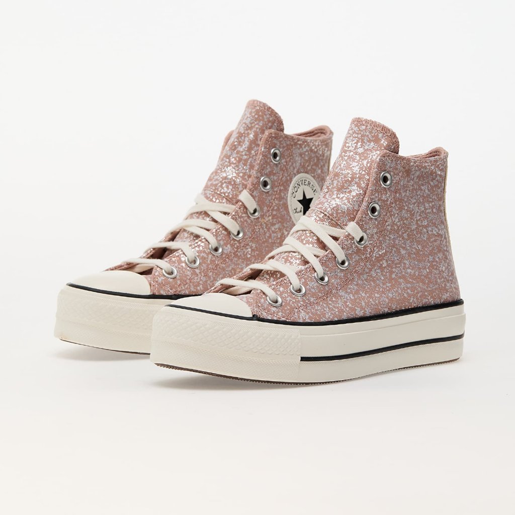 Converse Chuck Taylor All Star Lift Platform Glitter Sparkle Shimmer Cosmic Hi Dusty Cinder