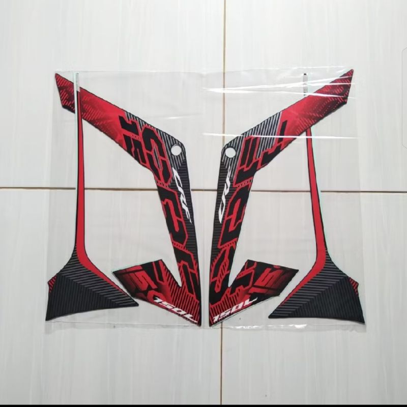 Striping sticker Lis standar motor Honda CRF 150L 2022 Hitam