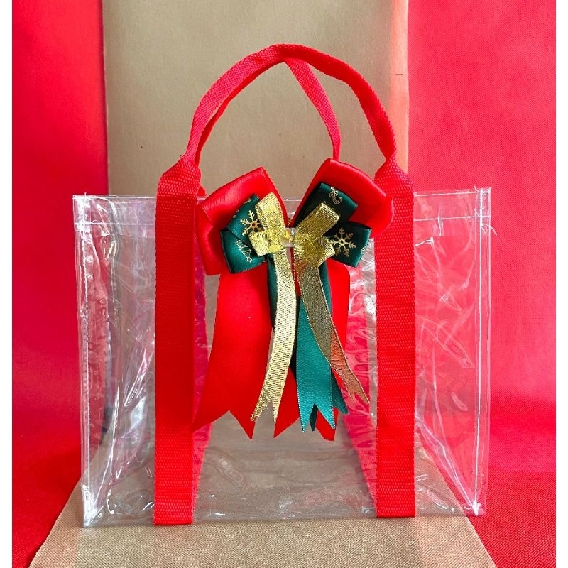

LR T20xP25x13 Tas Souvenir mika Transparan/tas mika bening/tas ulang tahun /tas hantaran