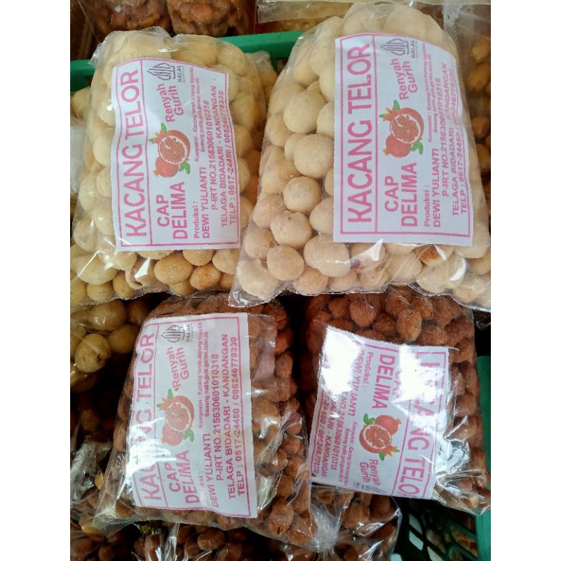 

Kacang Telor/Kacang Atom Manis Merk "DELIMA