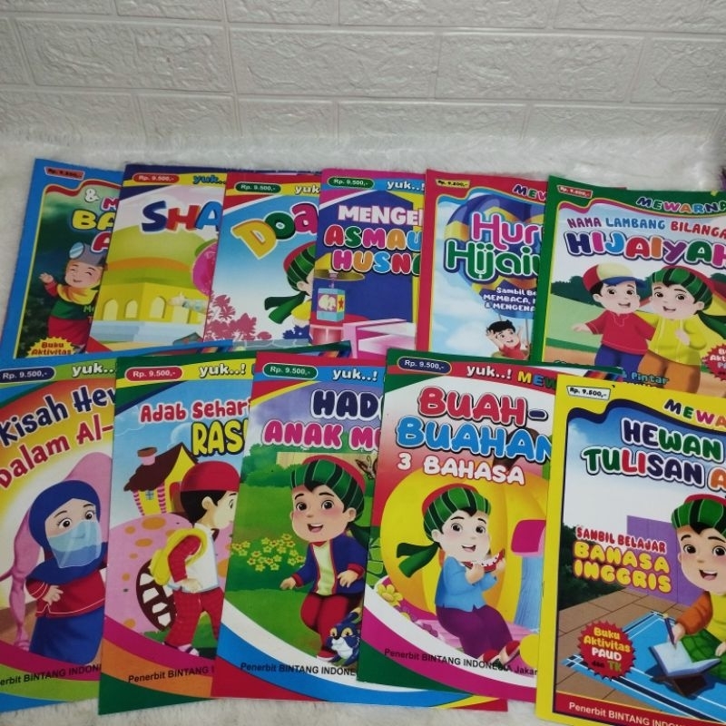 Buku Mewarnai Anak Islami 11 Judul