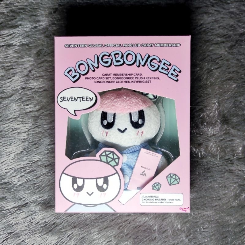 [Ready To Ship] Bongbongee Plush Keyring & Keyring Set Seventeen Membership Kit Caratland, LS Parts 
