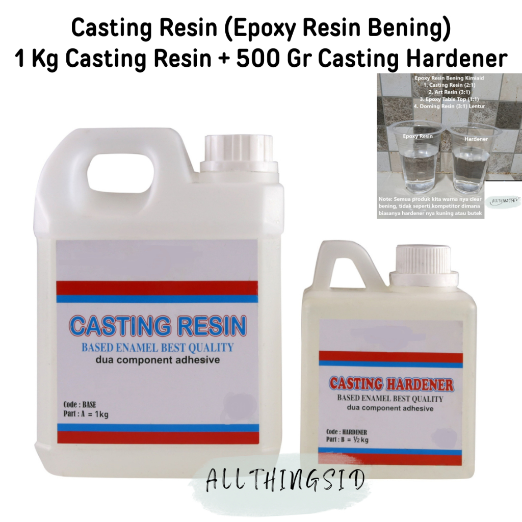 Resin Epoxy 901 WB Anti Lembab 1,5 Kg - Waterproofing Dinding - Resin Bening - Epoxy Resin Bening