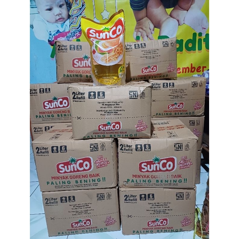 

SUNCO 2 Liter 6 pouch/dus/karton TIDAK KOLIAN / JATIM