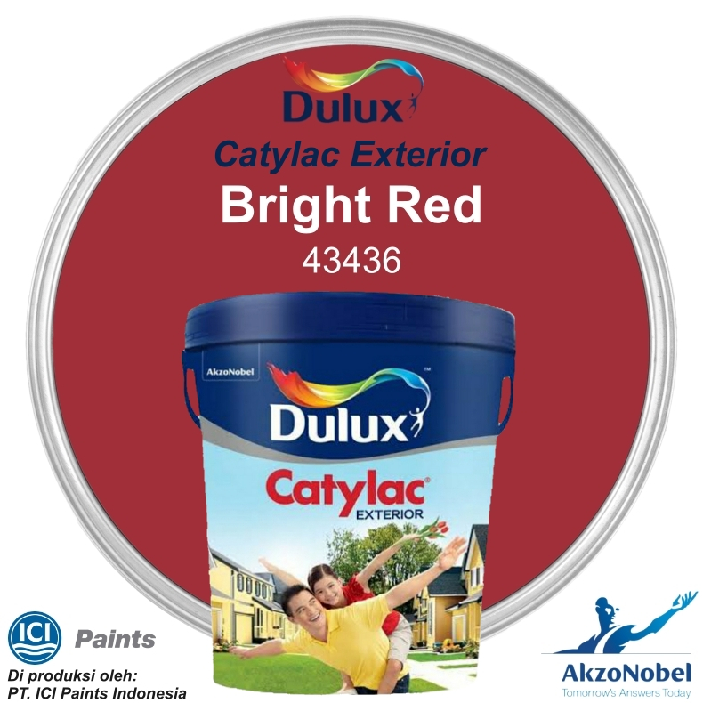 CAT DULUX CATYLAC EXTERIOR 5 KG - BRIGHT RED 43436