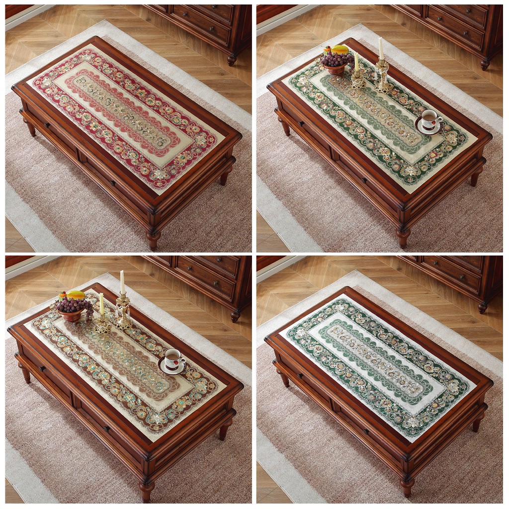 Taplak Meja Tamu Super Tebal Premium 45 x 90cm / 50 x 110cm / 60 x 120cm / Taplak Meja Ruang Tamu / 