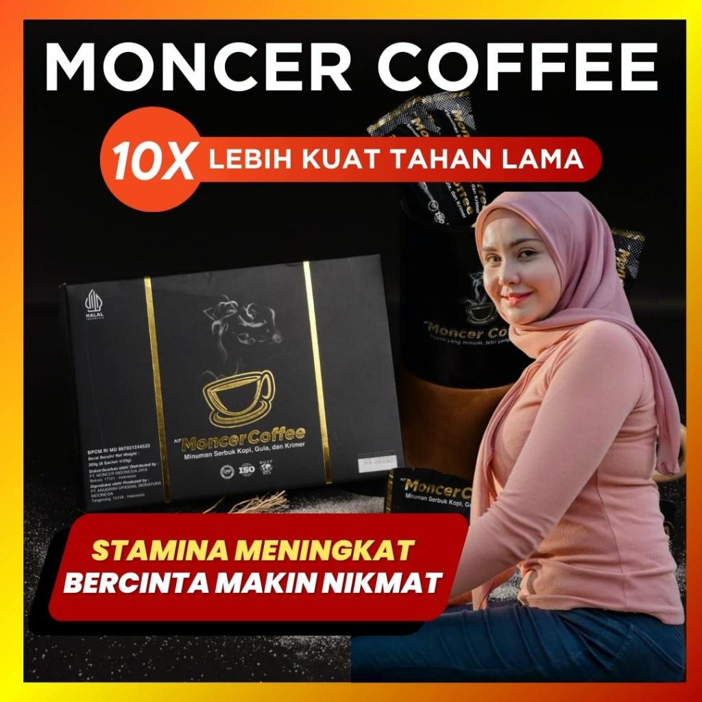 

NFKopiMoceerr Original Kopi Stamina Pria Kuat Tahan Lama Herbal Alami BPOM Halal 1 Box 8 Sachet
