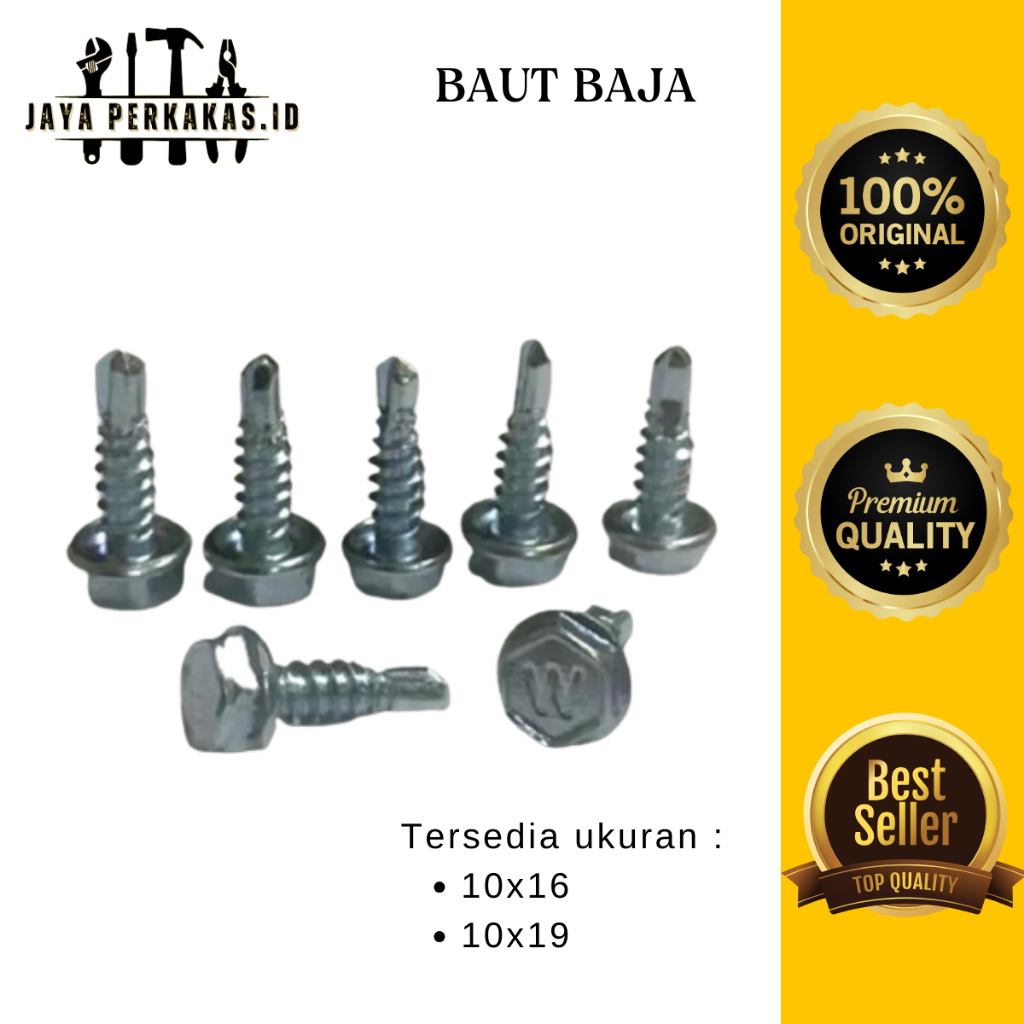 BAUT / BAUT BAJA / BAUT BAJA RINGAN / SKRUP BAJA / BAUT BAJA RINGAN 10X16 10X19