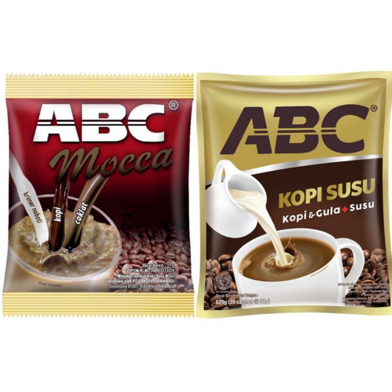 

KOPI ABC SUSU & ABC MOCCA RENCENG ISI 10