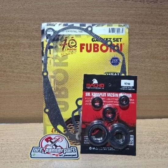 PAKING FULLSET RC110//GASKET FULL SET RC 110 CRYSTAL TORNADO GS+KARET SEAL MESIN/SIL SET VERSNELENG/