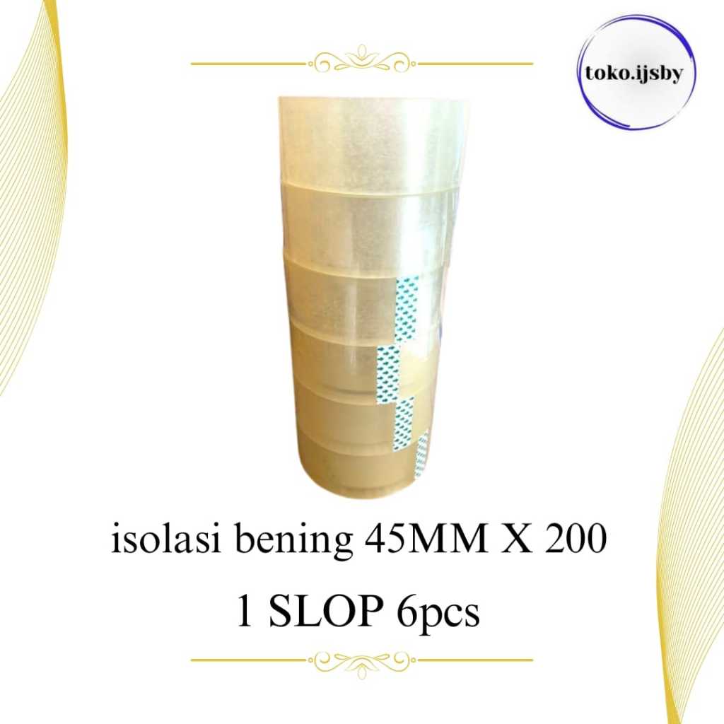 

LAKBAN BENING 45MM X 200 YARD SLOP(6pcs)