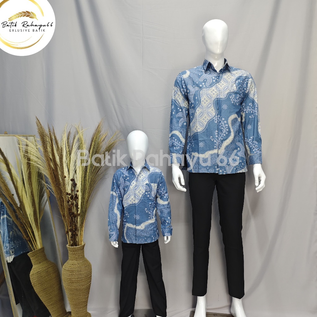 Couple kemeja batik ayah anak/ couple kemeja batik/couple batik ayah dan anak /couple kemeja batik l