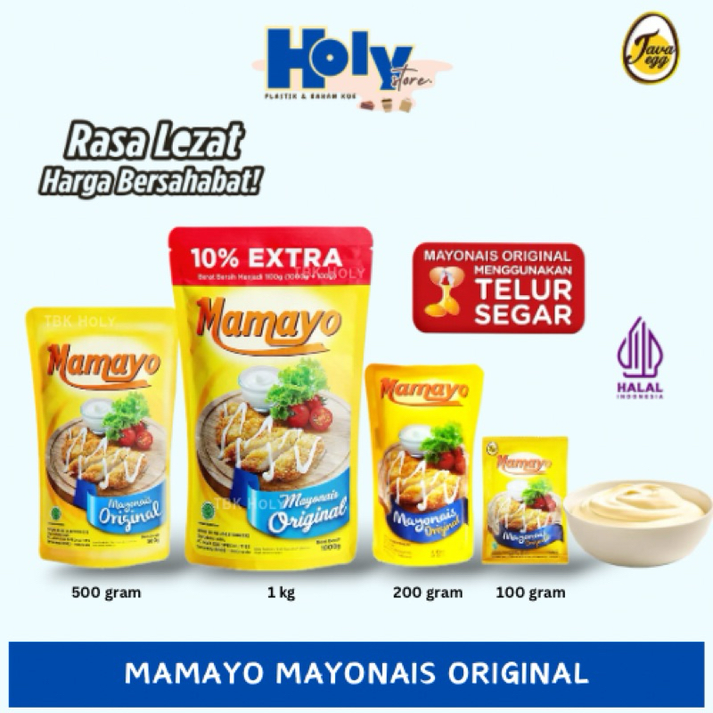 

Mamayo Mayonis Original Mayonaise 1 Kg 500 gr 200 gr 100 gr