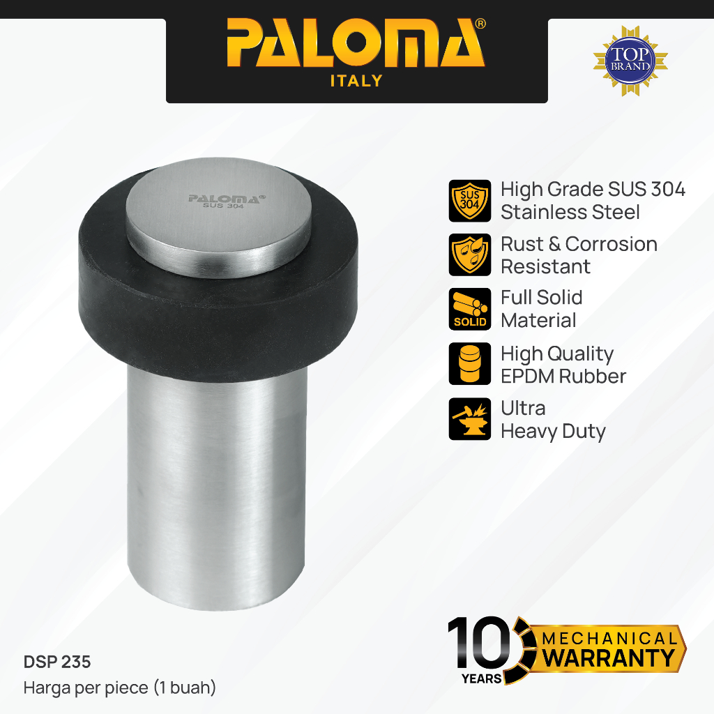 PALOMA DSP 235 Door Stopper Penahan Pintu Lantai Door Stop Stoper Floor Pengganjal Ganjalan Pintu Ru