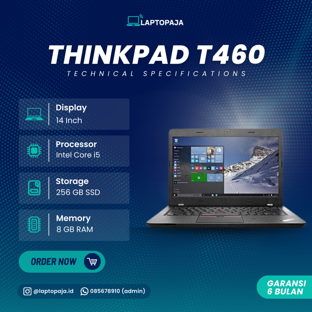 LAPTOP THINKPAD T460 CORE I5