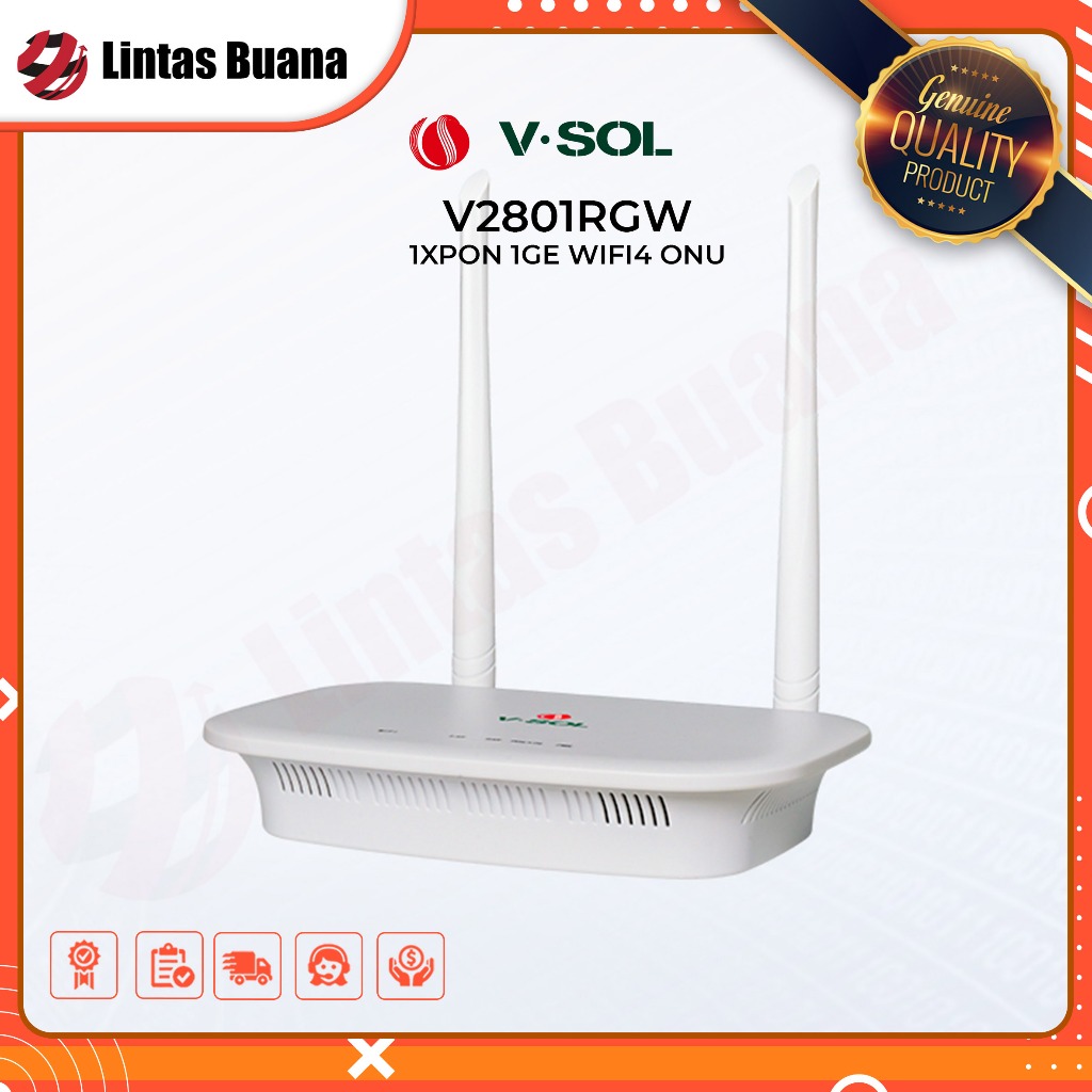 VSOL XPON ONT V2801RGW 1XPON 1GE WIFI-4 ONU V-SOL