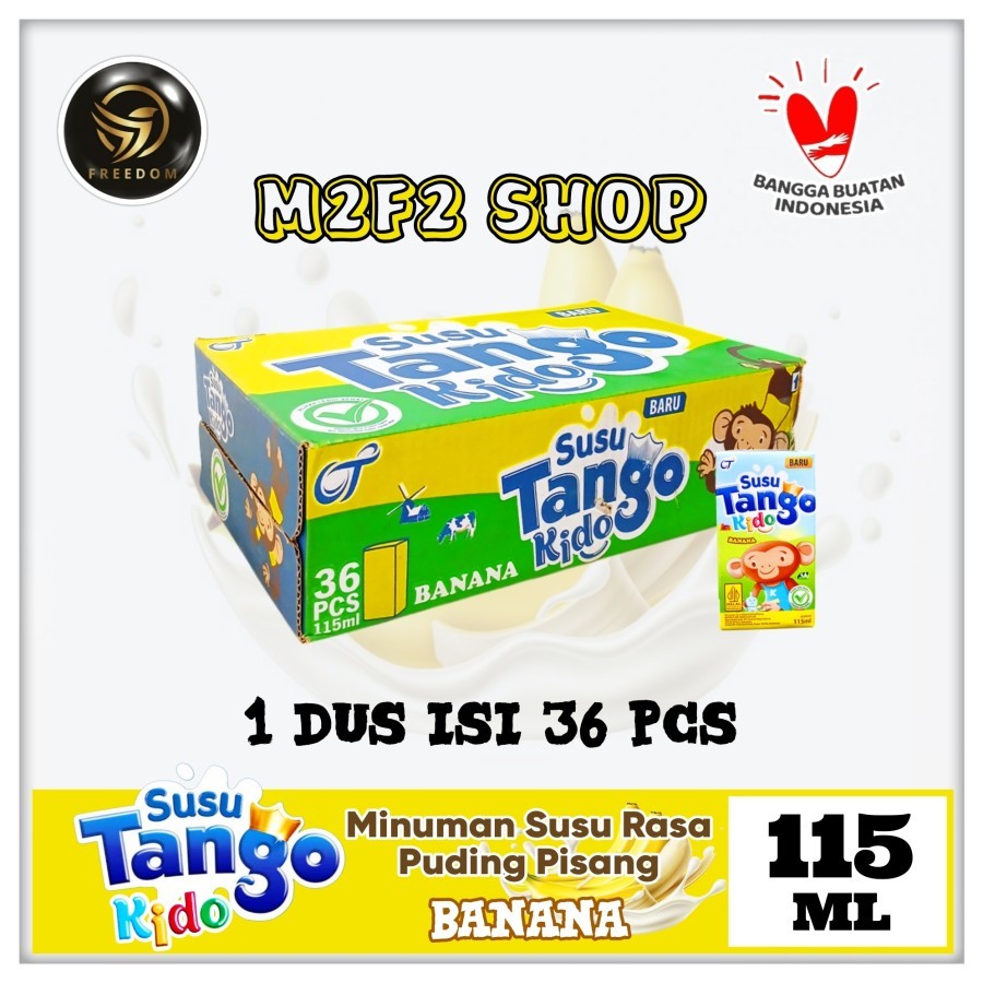 

Susu Kids Tango Kido Banana Pudding | Puding Pisang Kotak UHT - 115 ml (Kemasan Karton)