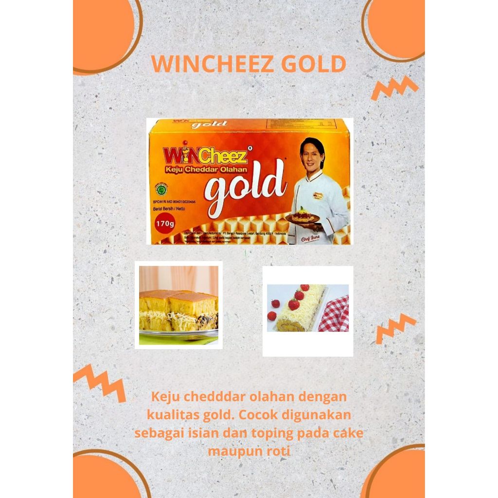 

WINCHEEZ Gold Keju cheddar olahan dengan kualitas gold 170 gr