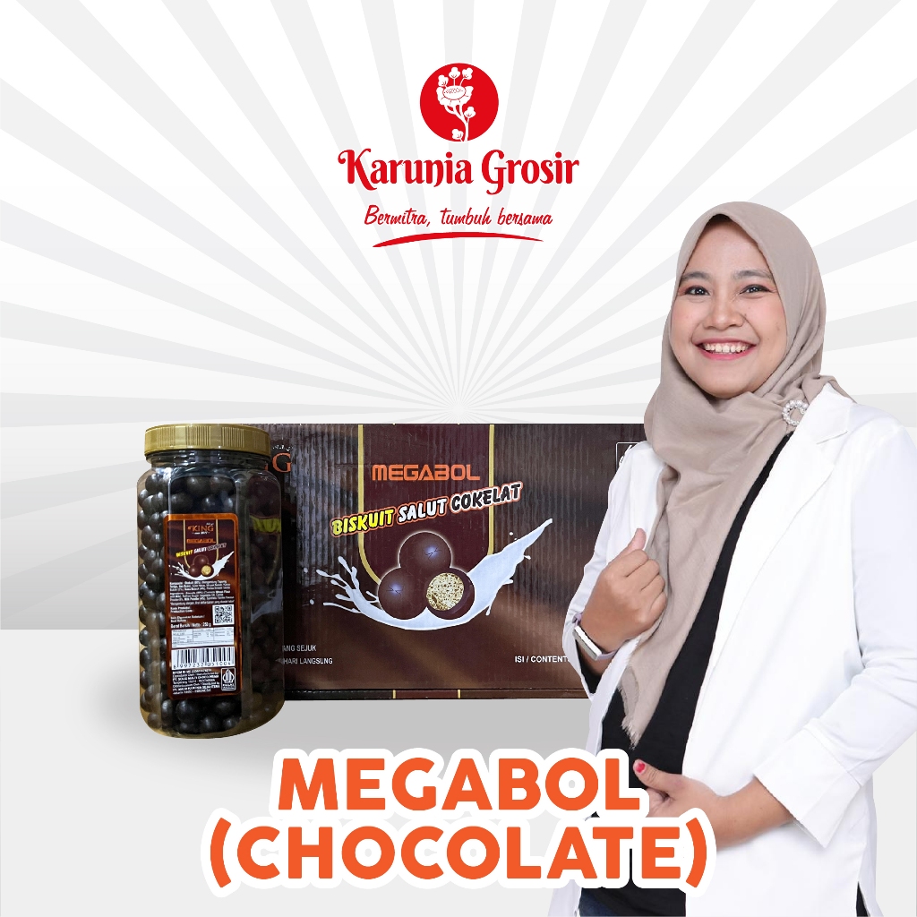 

D'king Megabol Cokelat Toples (250gr x 4 Toples)