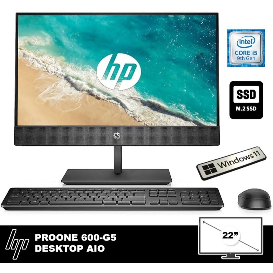 PC AIO HP PROONE 600-G5 Core i5 Gen 10 | 8GB | 256GB | 22" IPS