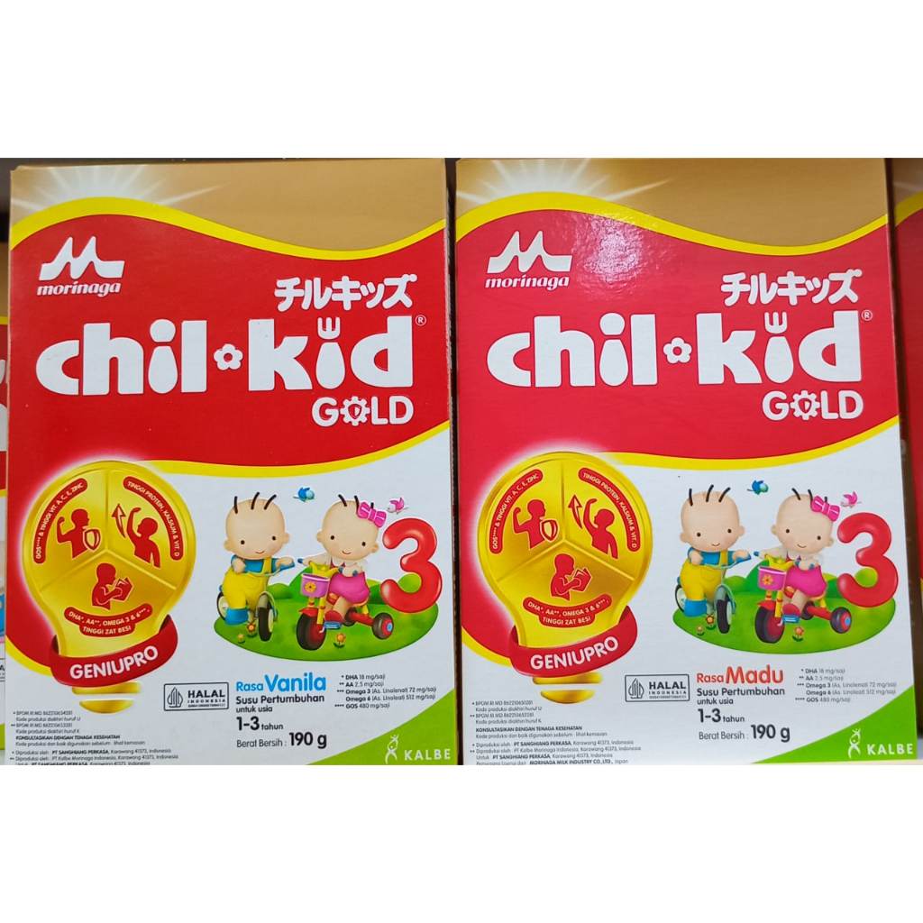 

Morinaga Chil Kid Madu 190gr / Vanila 190gr / Susu Anak Balita 3 Tahun