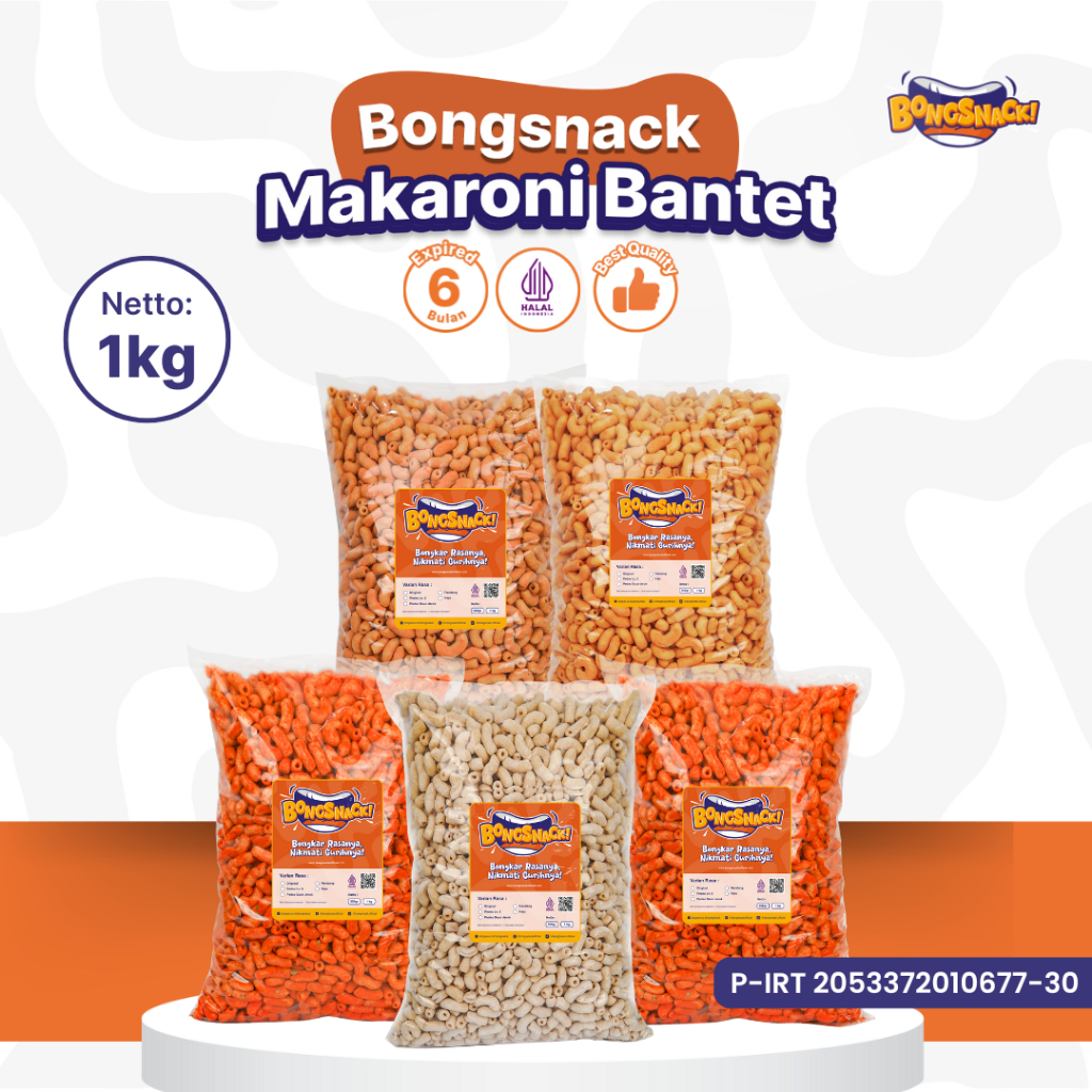 

BONGSNACK Cemilan Makaroni Bantet - Isi 1kg