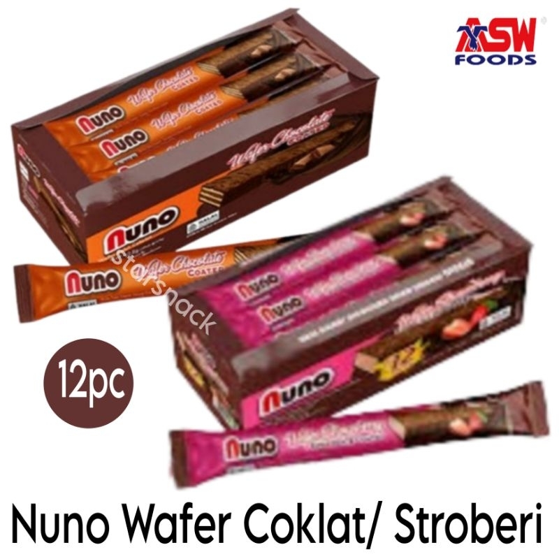 

Nuno Wafer coklat stroberi isi 12pc