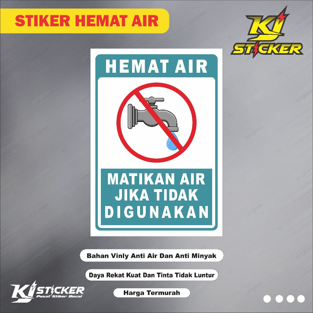 

Promo Stiker Matikan Keran Air / Stiker Hemat Air / Stiker Keran Air